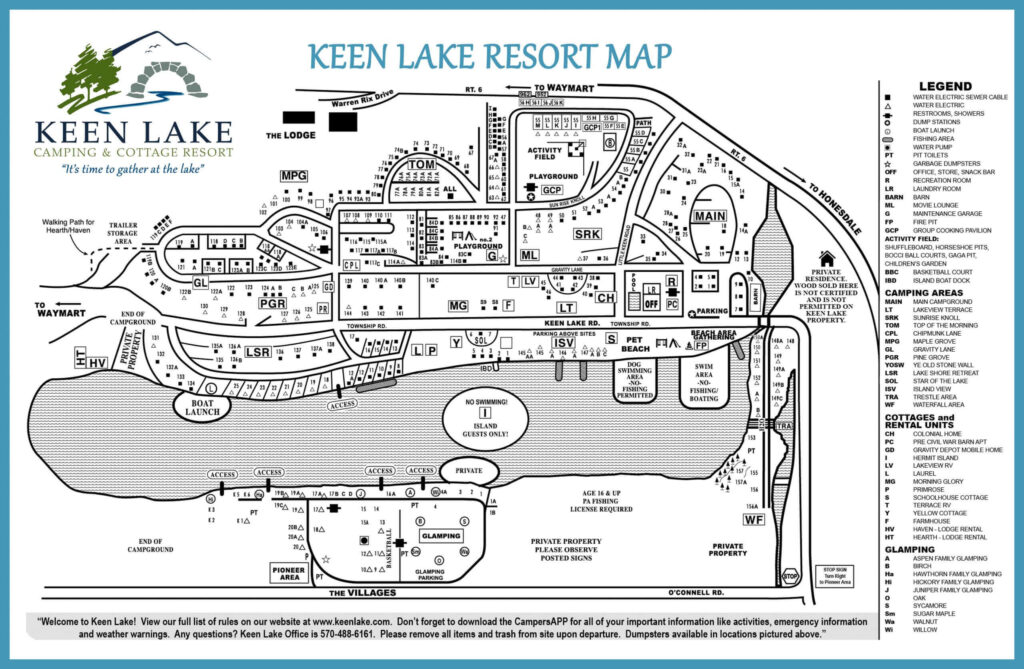 Keen Lake Map