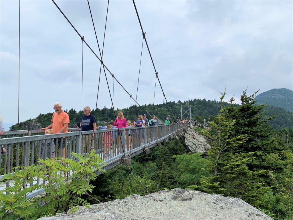 The Swinging Bridge Grandfather Mountain NC