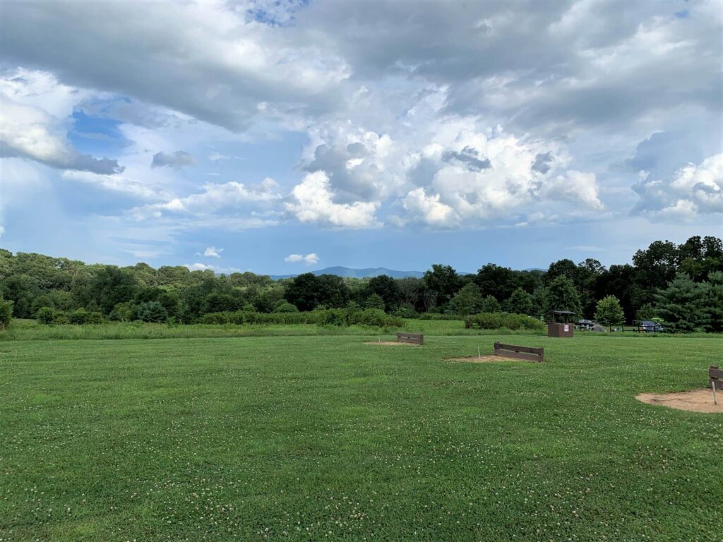 Horseshoes and playground at Outlanders River Camp