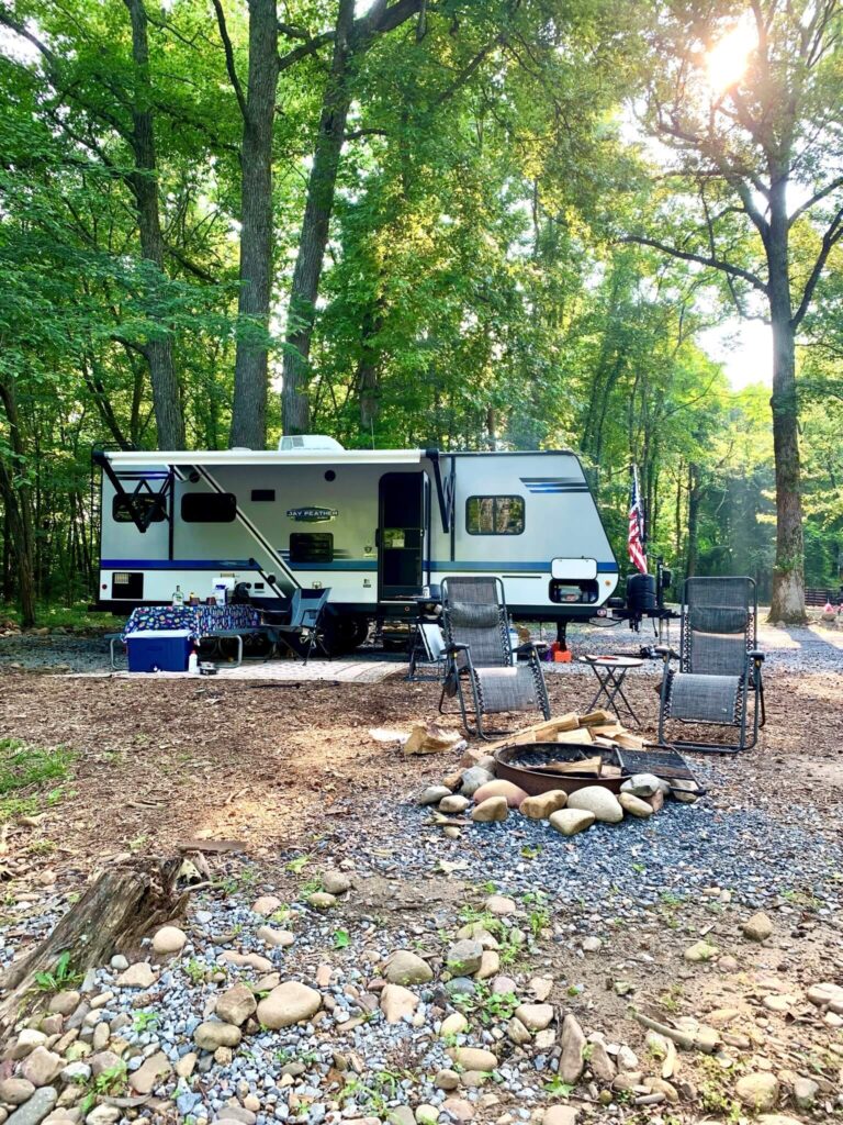 site 34 at Jonesborough Cherokee NF KOA