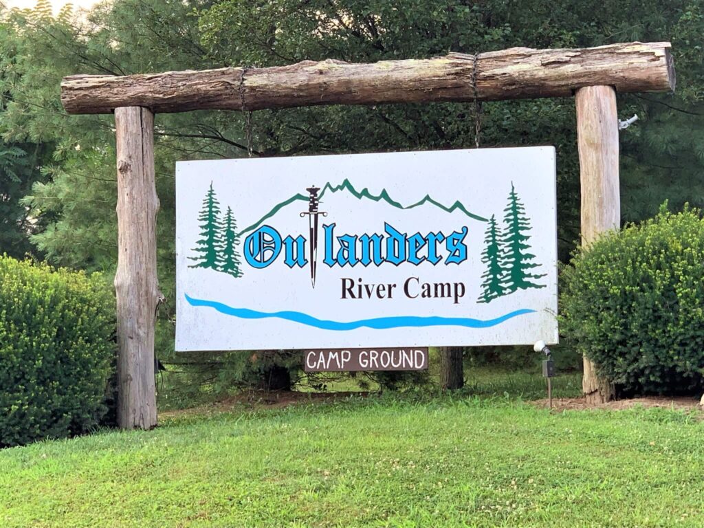 Entrance to Outlanders River Camp