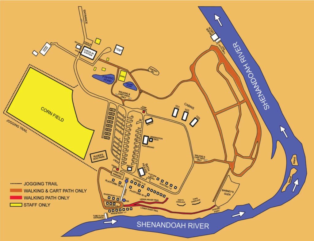 Outlanders River Camp Map