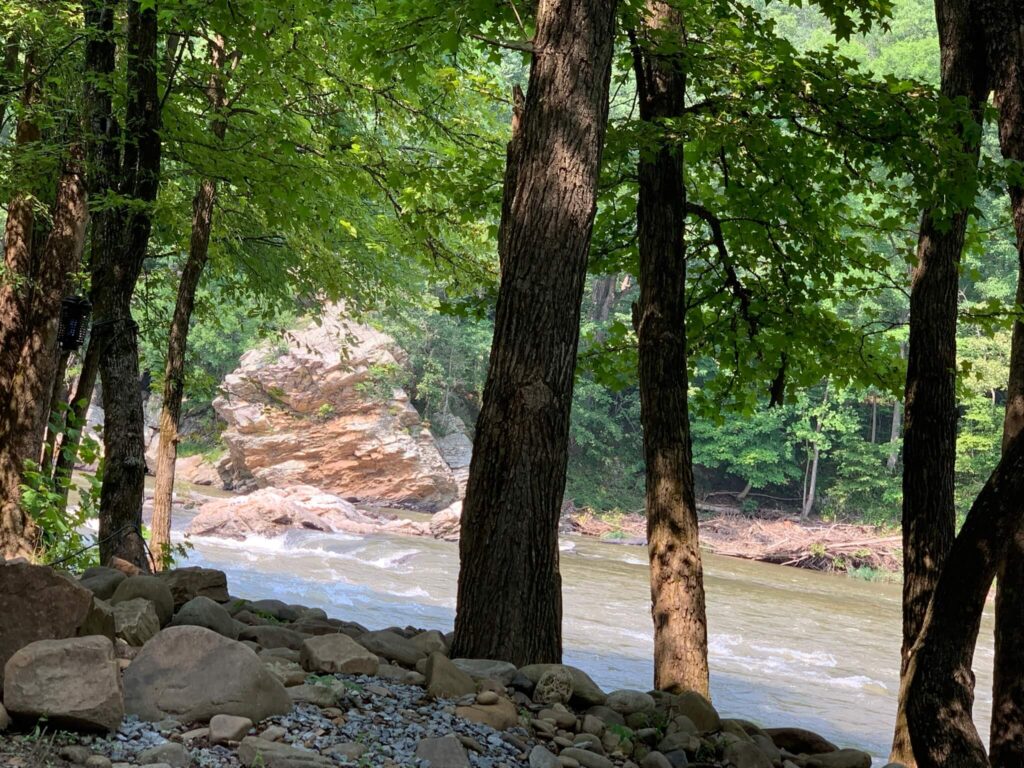 Nolichucky River at Jonesborough Cherokee NF KOA Tennessee