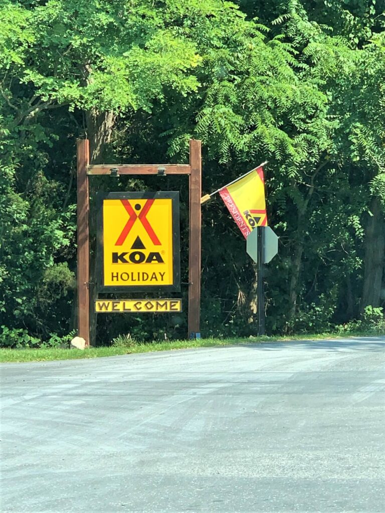 Entrance to Harrisonburg Shenandoah Valley KOA