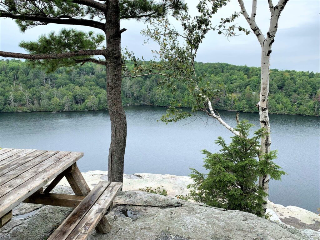 Picnic area at Lake Minnewaska