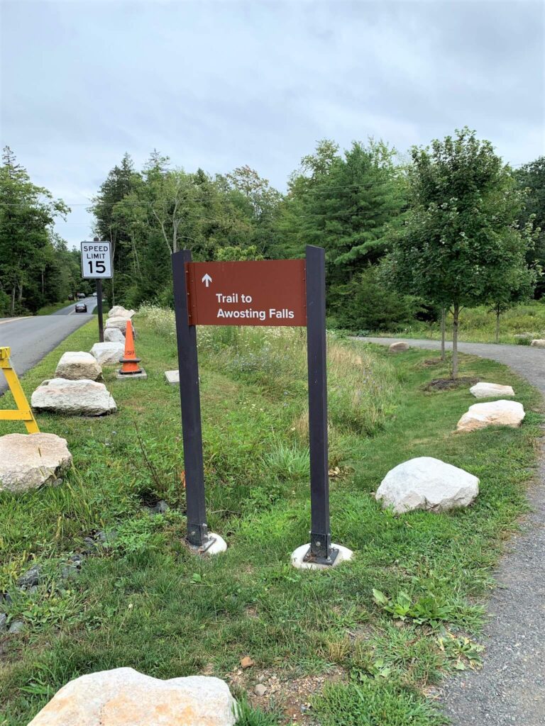 Awosting Falls Trail Sign