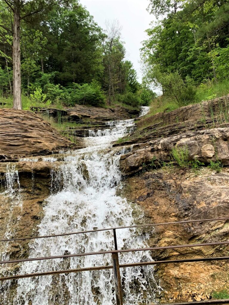 Waterfall at Top of the Rock Branson