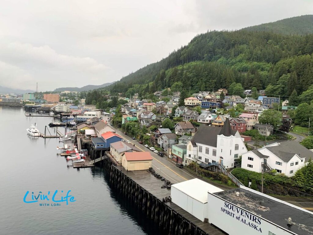 View of Ketchikan Alaska From Cruise Ship