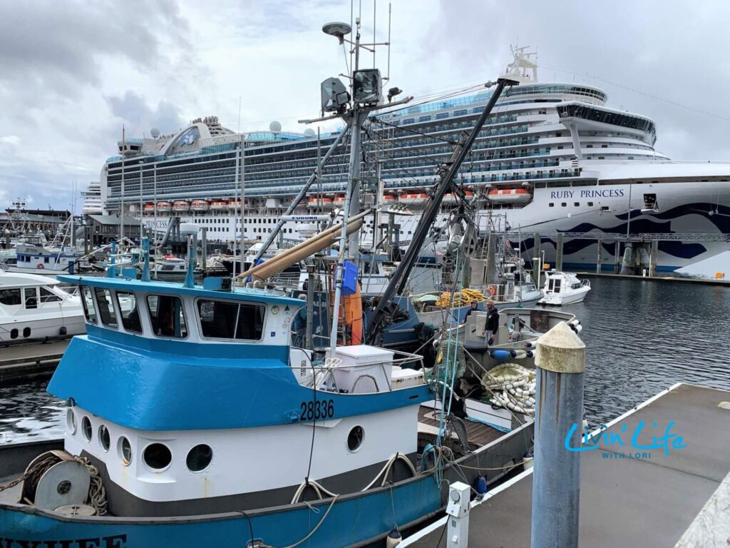 Cruise Ship Ruby Princess In Ketchikan Alaska