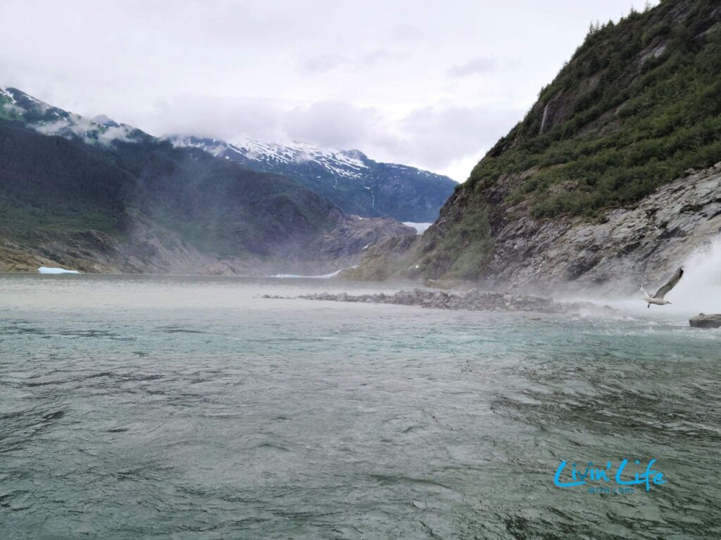 Views of Mendenhall Glacier From Nugget Falls Alaska