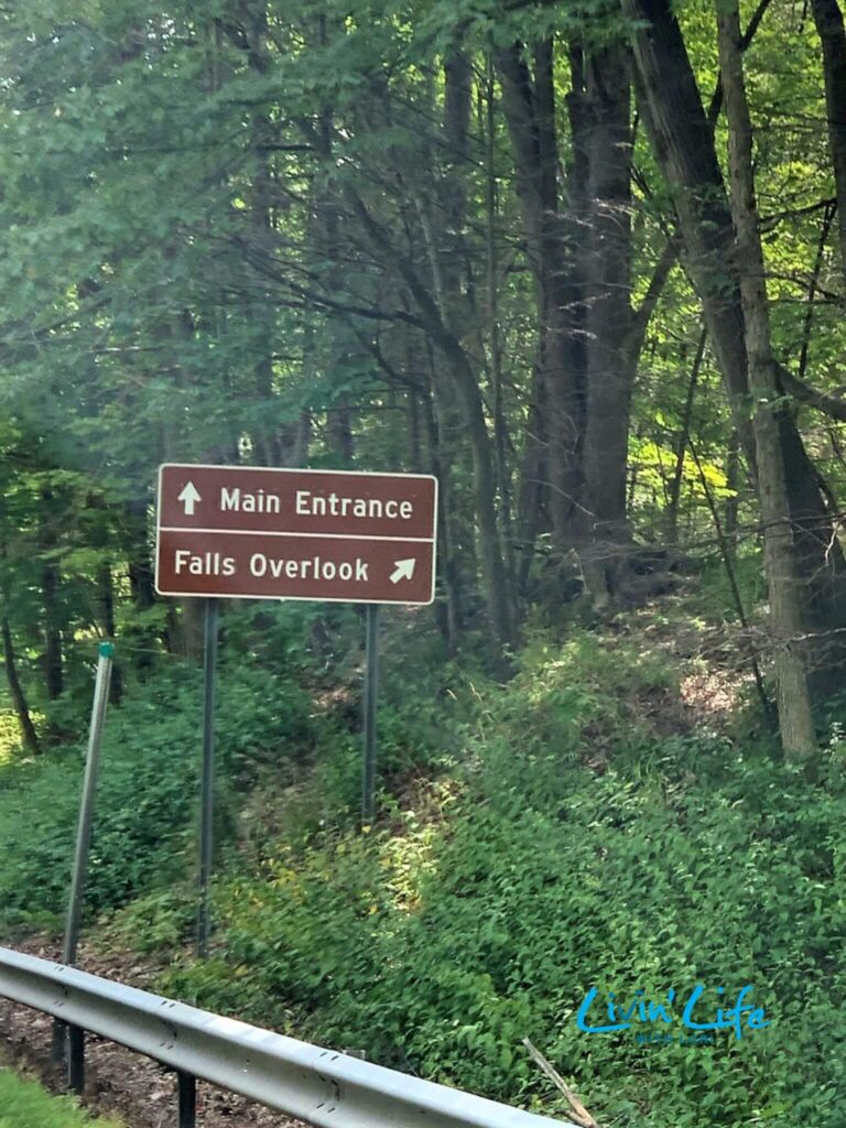 Road Sign For Taughannock Falls Overlook