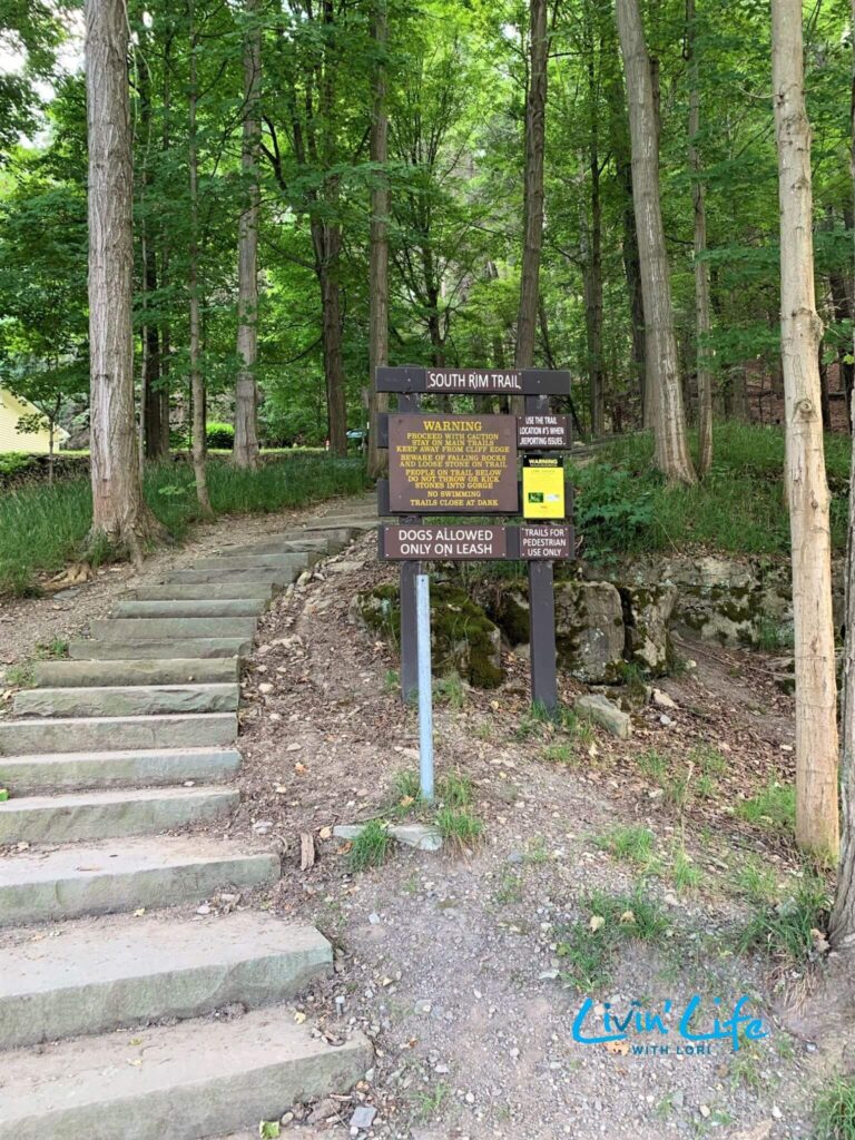 South Rim Trail Entrance Taughannock Falls State Park