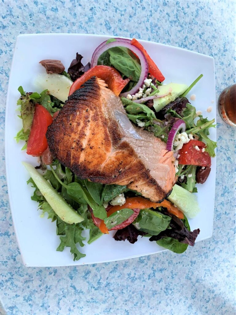 Mediterrean Salmon Salad At Bully Hill Restaurant