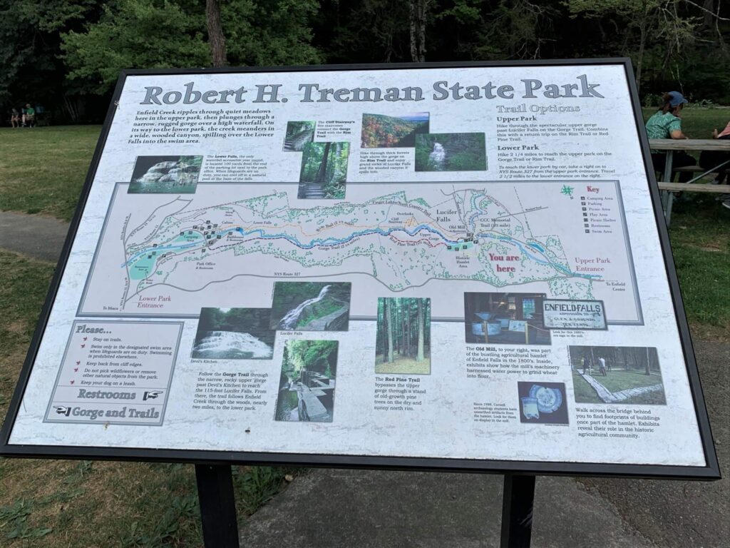 Robert H. Treman State Park Trail Map