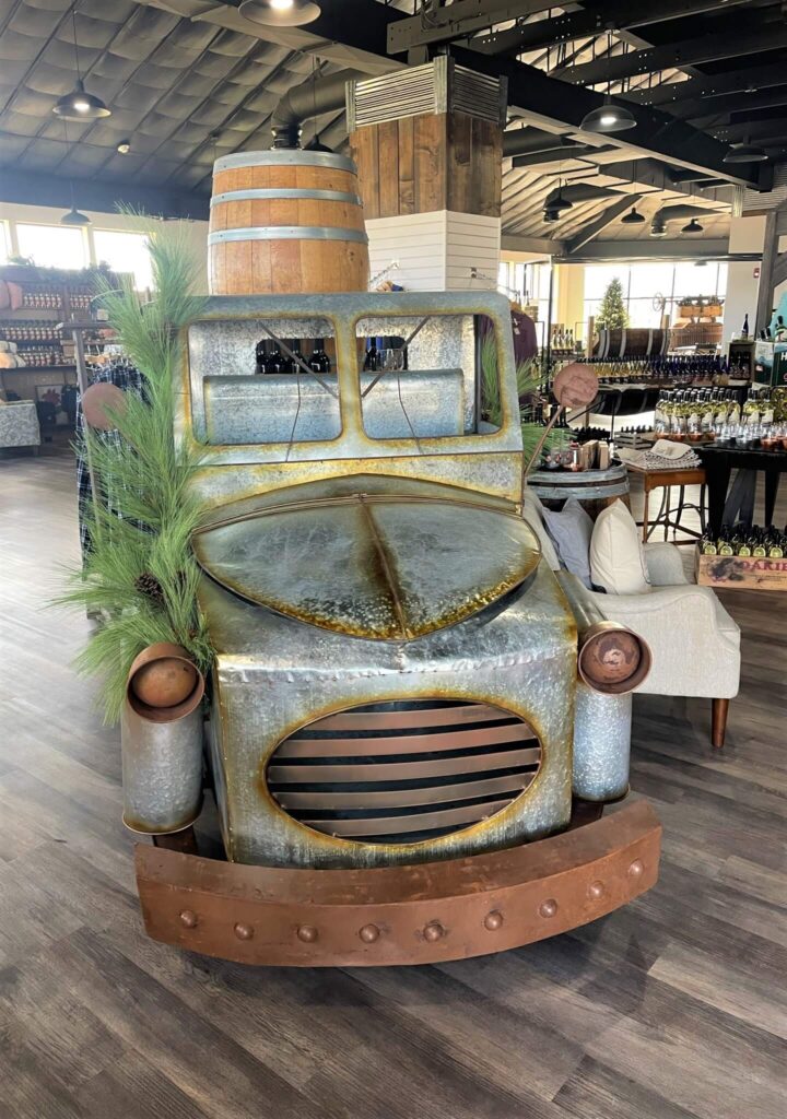 Truck on display at Ozark Hills Winery Branson