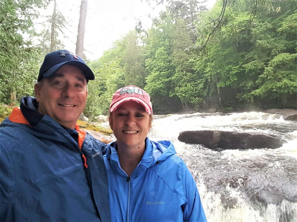 Hiking in Rain at Buttermilk Falls NY