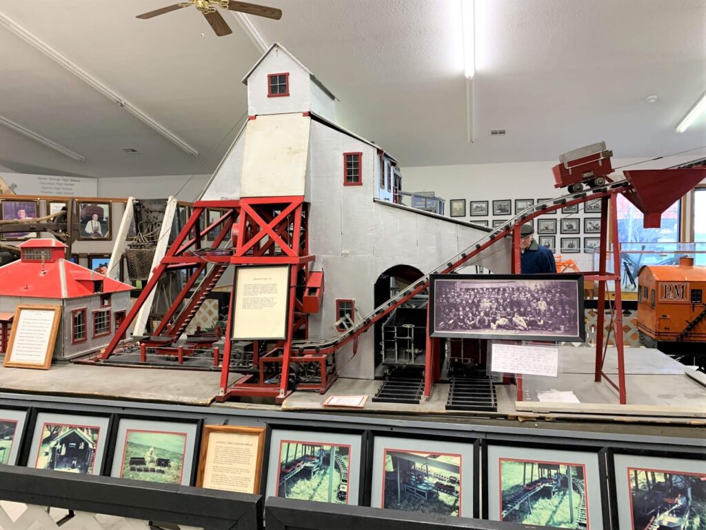 Replica of Coal Mine at Big Brutus Museum