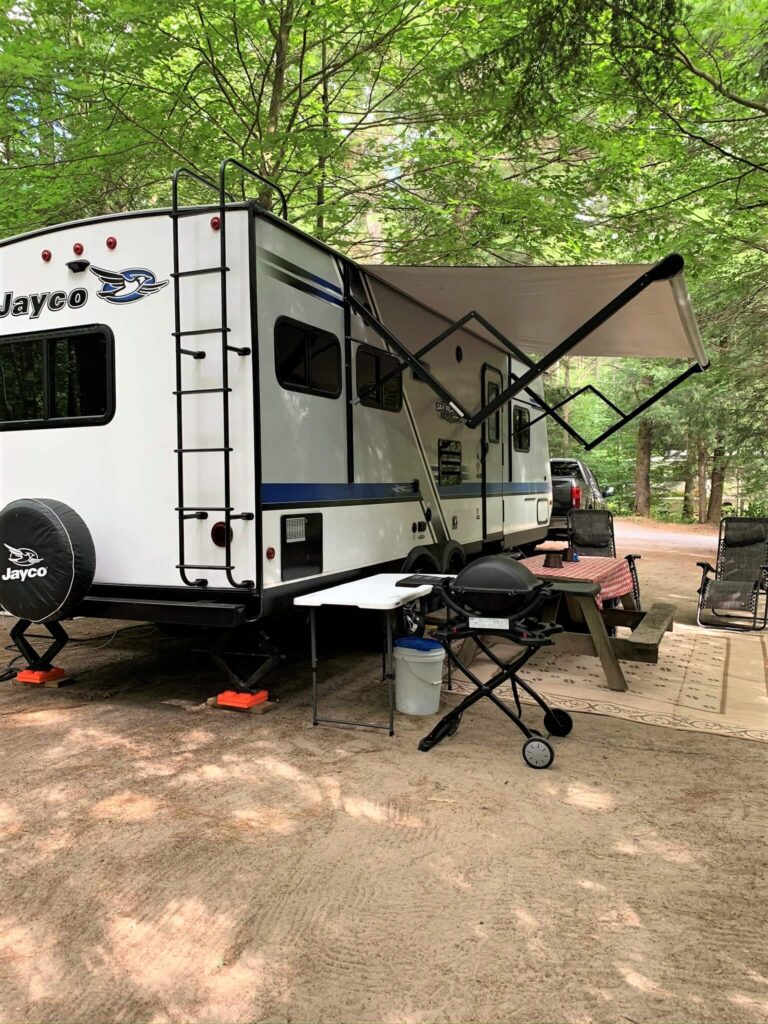 sandy RV campsite